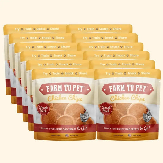 Chicken Chip Snack Packs | Dog Party Favors & Training Treats - Snack Pack