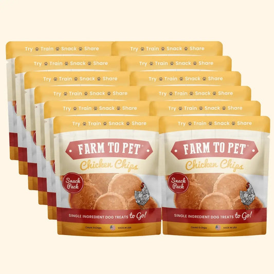 Chicken Chip Snack Packs | Dog Party Favors & Training Treats - Snack Pack