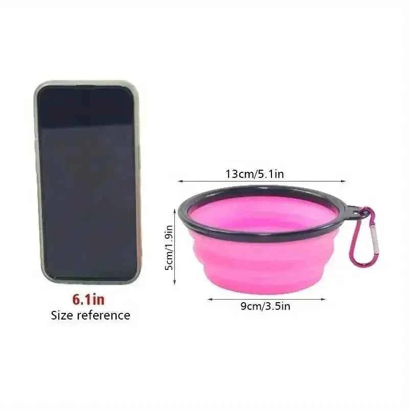 Collapsible Silicone Dog Bowl for Stress-Free Travel Feeding