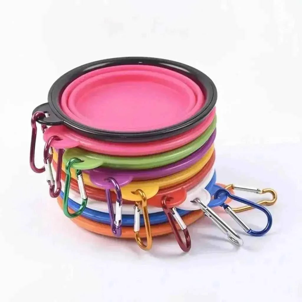 Collapsible Silicone Dog Bowl for Stress-Free Travel Feeding