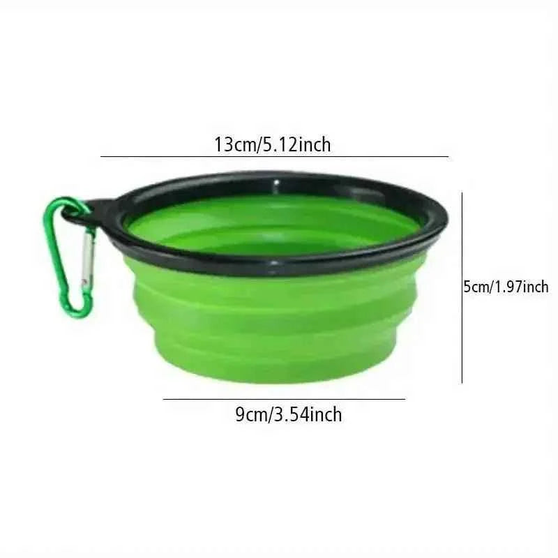 Collapsible Silicone Dog Bowl for Stress-Free Travel Feeding