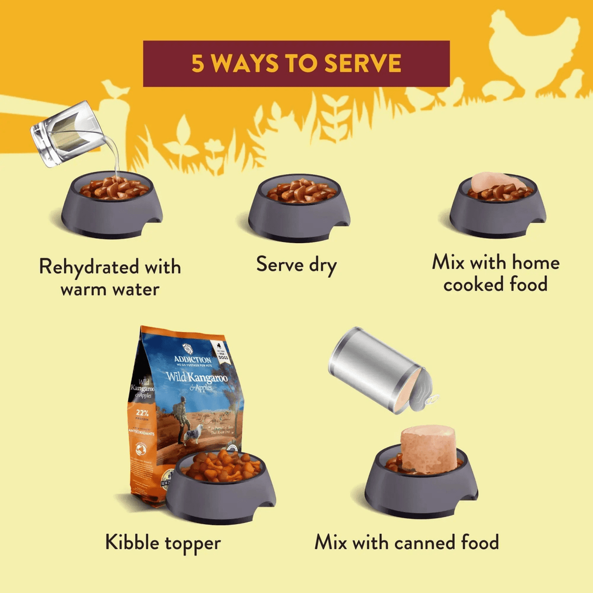 Country Chicken & Apricot Air-Dried Dog Food Addiction Pet Foods USA