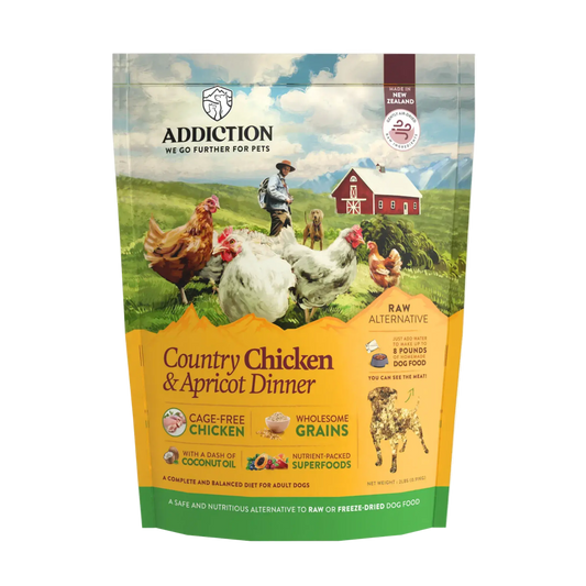 Country Chicken & Apricot Air-Dried Dog Food Addiction Pet Foods USA