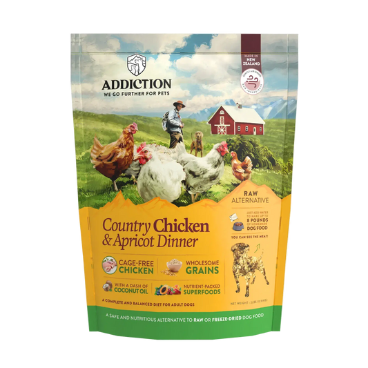 Country Chicken & Apricot Air-Dried Dog Food Addiction Pet Foods USA