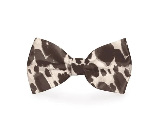 Cow Print Dog Bow Tie - Leashes Collars & Petwear