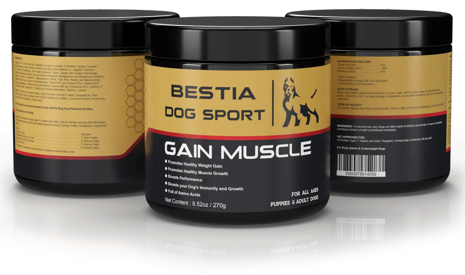 BDS Gain Muscle Dog Muscle Supplement
