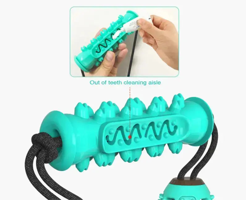Dog Chew Toys Pet Toothbrush Rubber Bones Teeth Cleaning - Toys