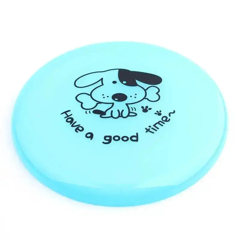 Silicone Flying Saucer Funny Pets Dog Cat Toy Dog Game Flying Discs Periwinkle Abderus