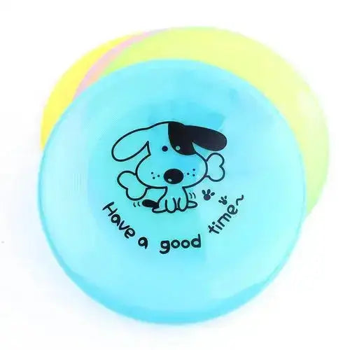 Silicone Flying Saucer Funny Pets Dog Cat Toy Dog Game Flying Discs Periwinkle Abderus