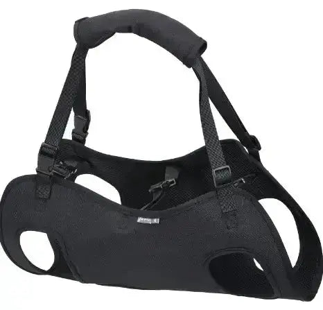 Dog Injury Travel Auxiliary Strap - Black / S