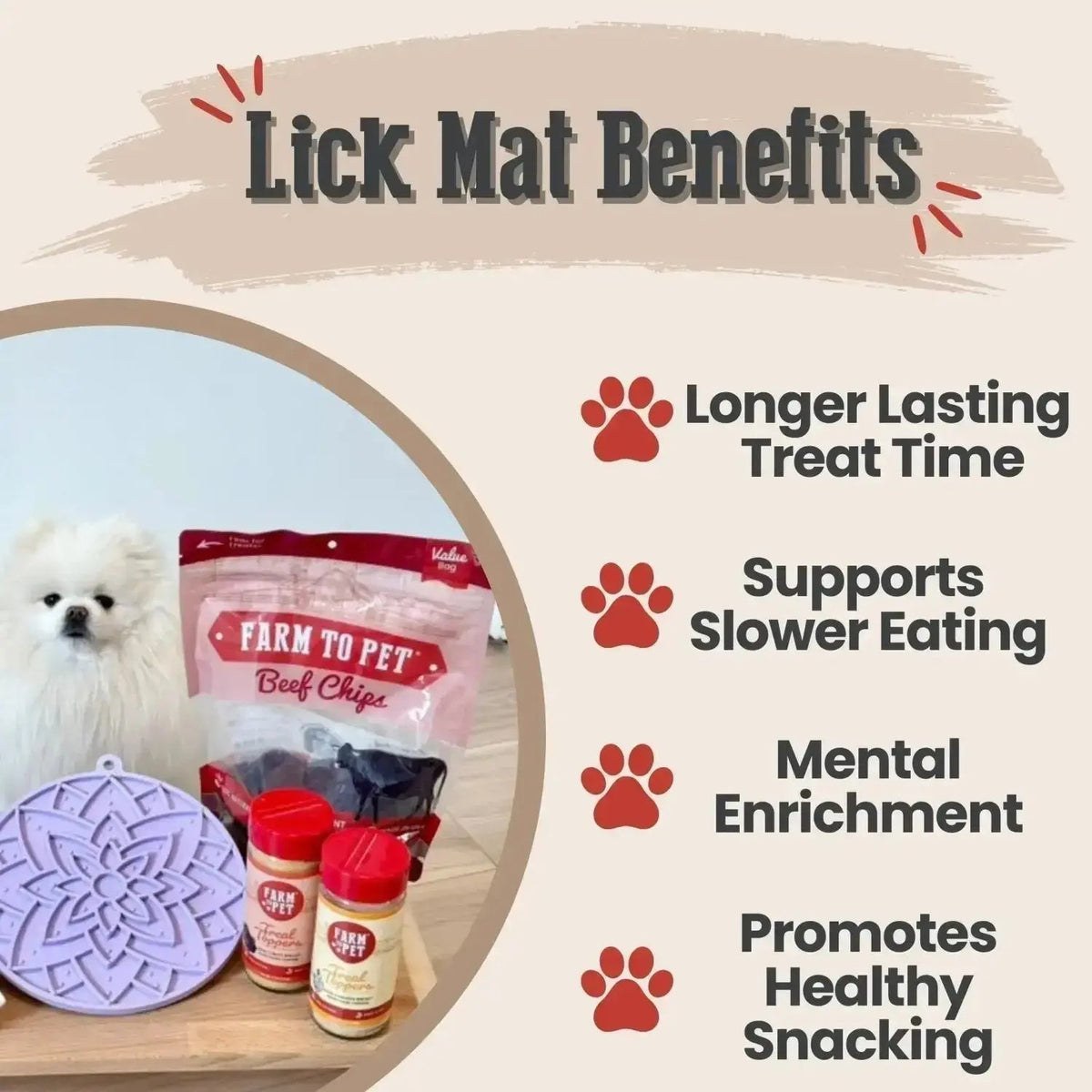 Dog Lick Mat with Suction Cups - Lick Mat