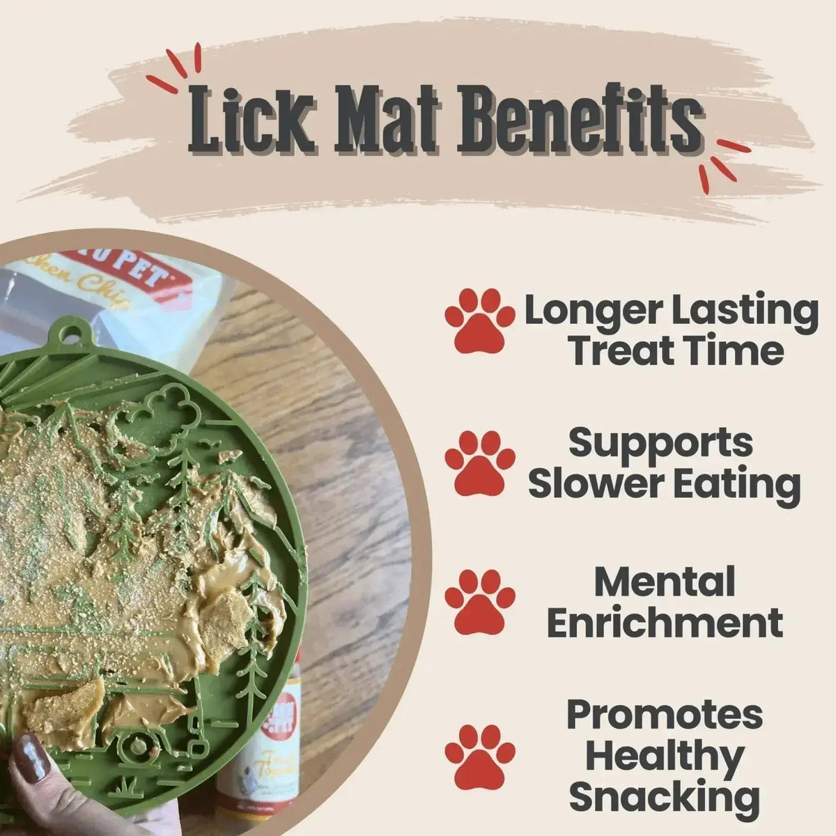 Dog Lick Mat with Suction Cups - Lick Mat