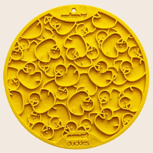 Dog Lick Mat with Suction Cups - Yellow Duckies - Lick Mat