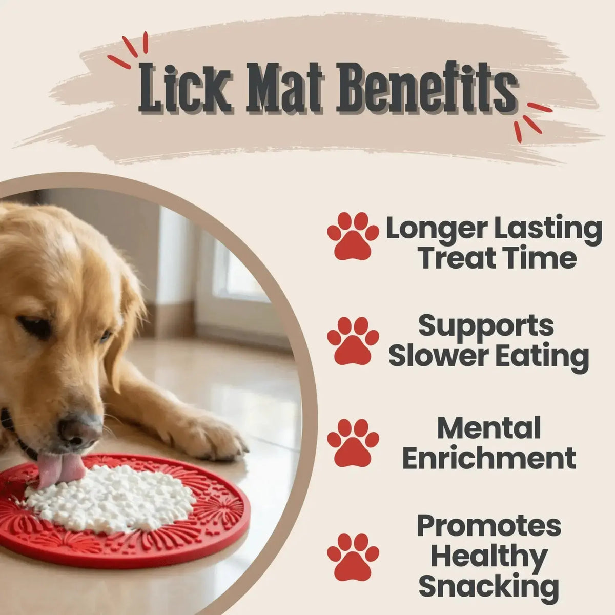 Dog Lick Mat with Suction Cups - Lick Mat