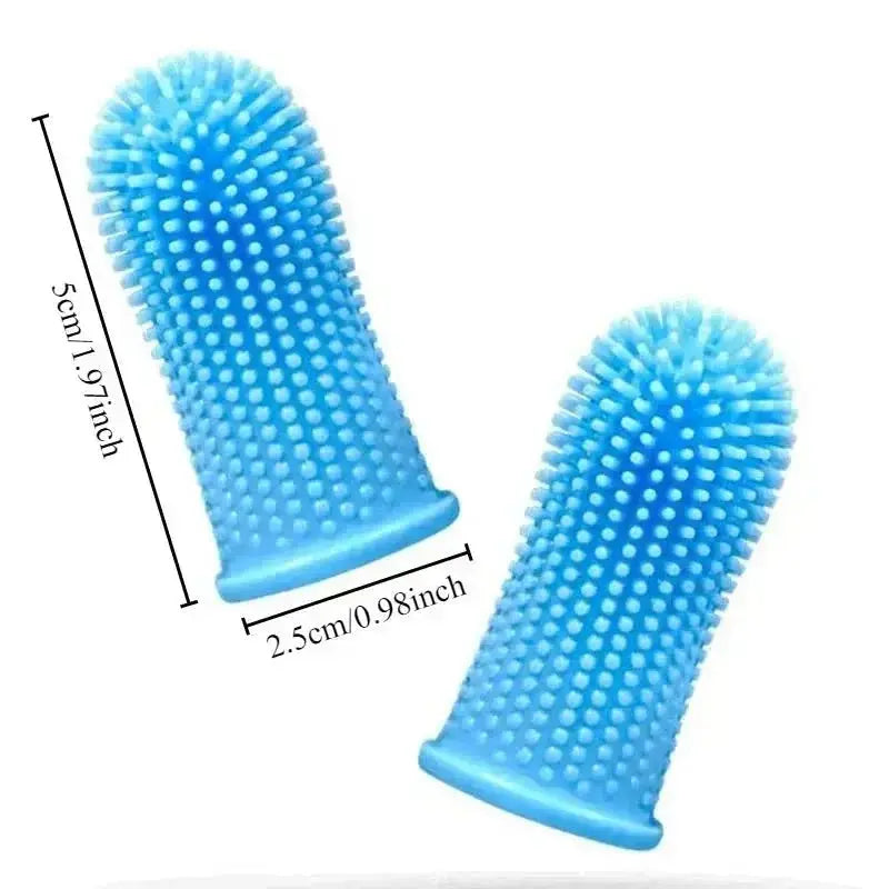Dog Super Soft Pet Finger Toothbrush Teeth Cleaning Breath Care Nontoxic Silicone Tooth Brush Cat Dog Toothbrush Pet