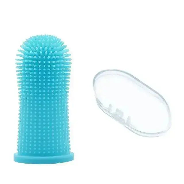 Dog Super Soft Pet Finger Toothbrush Teeth Cleaning Breath Care Nontoxic Silicone Tooth Brush Cat Dog Toothbrush Pet