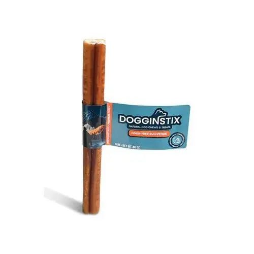 Dogginstix Bully Stick Dog Chew, All-Natural, Grass-Fed Beef, Odor-Free Jeffers