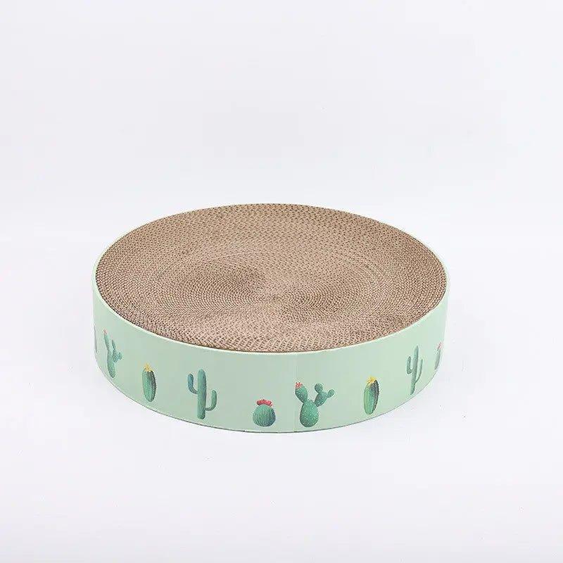 Durable Round Cat Scratch Board Bed and Toy Cashymart