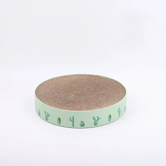 Durable Round Cat Scratch Board Bed and Toy Cashymart