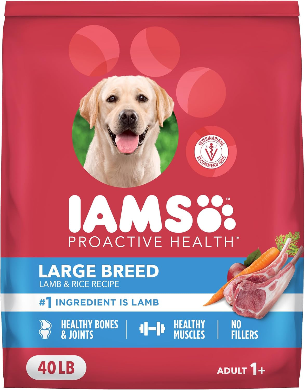 Proactive Health Large Breed Dry Dog Food, Lamb & Rice, 40 Lb