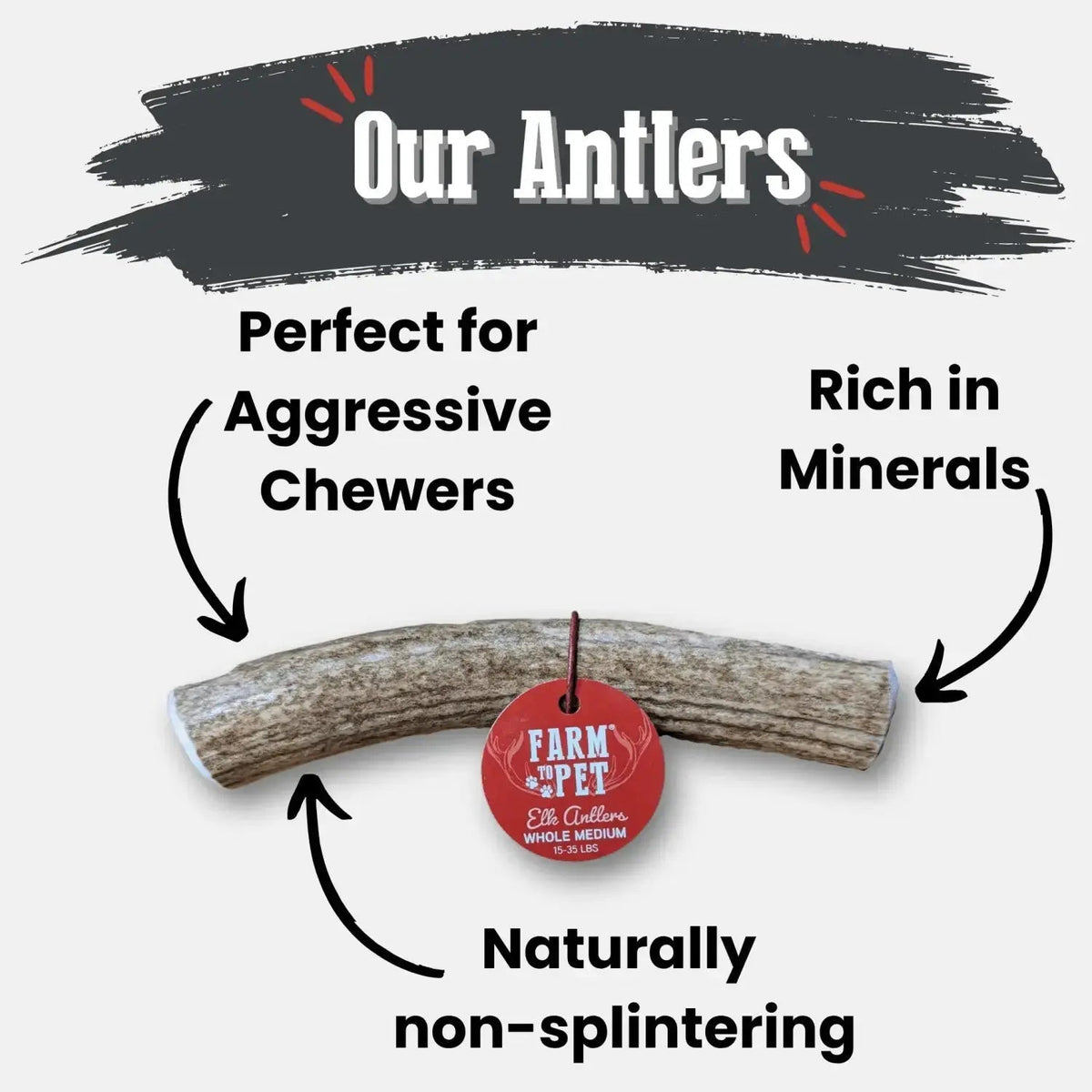 Elk Antler Dog Chews | All-Natural Whole and Split Chews for Dogs - Antler Dog Chew