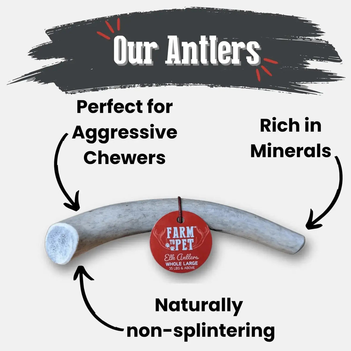 Elk Antler Dog Chews | All-Natural Whole and Split Chews for Dogs - Antler Dog Chew
