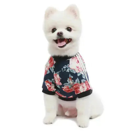 Flower Jersey T-shirt - S - Pets