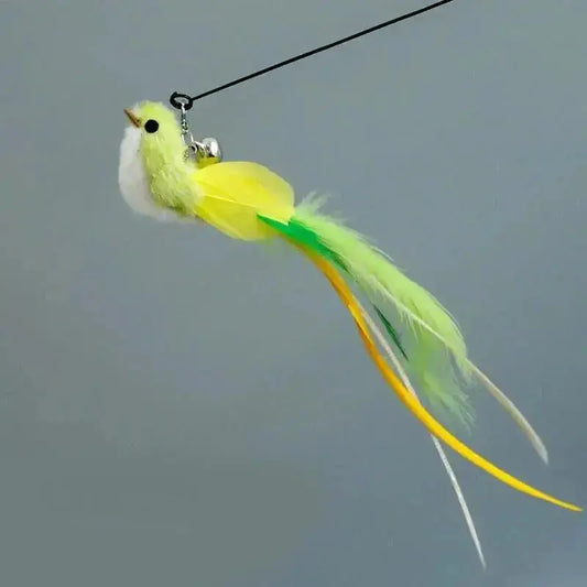 Funny Bird Feather Cat Wand With Bell Accessories Interactive Toys For Cats Kitten Hunting Teaser Exercise Pet Products