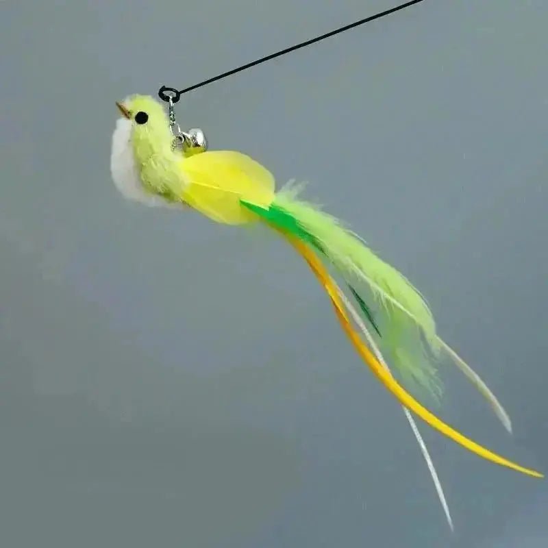 Funny Bird Feather Cat Wand With Bell Accessories Interactive Toys For Cats Kitten Hunting Teaser Exercise Pet Products