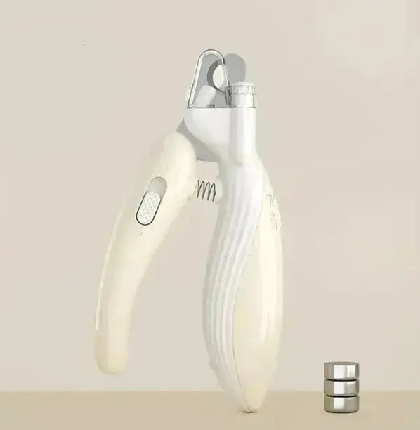 GlowTrim LED Electric Pet Nail Clippers - Light coffee