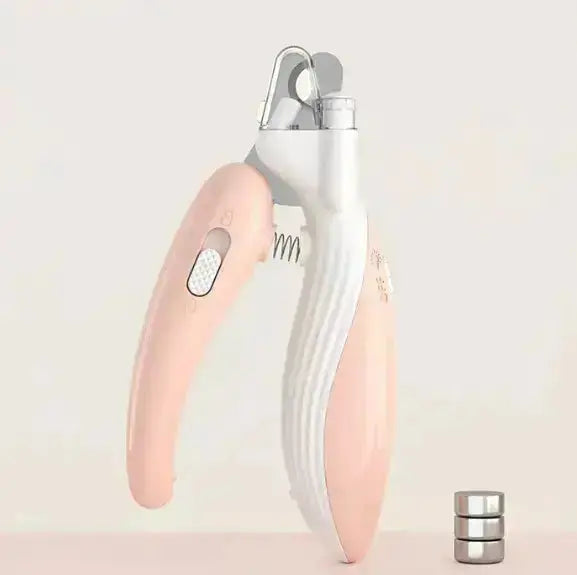 GlowTrim LED Electric Pet Nail Clippers - Pink
