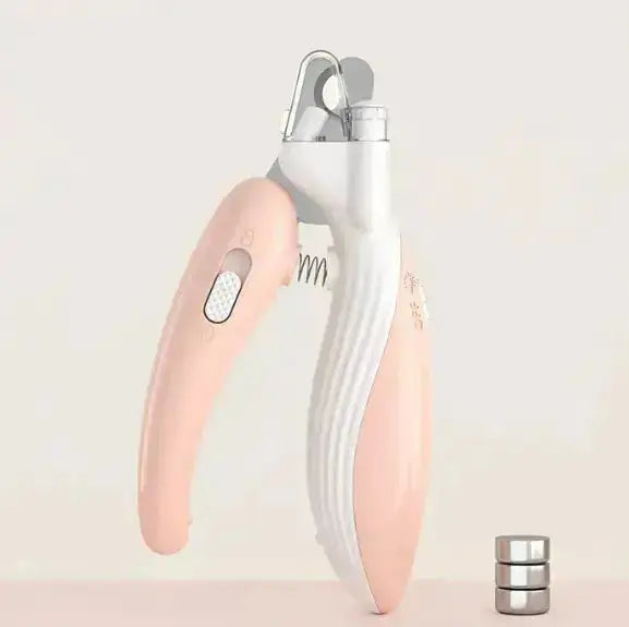 GlowTrim LED Electric Pet Nail Clippers - Pink