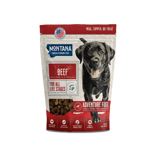Grain-Free Beef Freeze-Dried Raw Adventure Fuel (Dog Food) Montana Dog Food Co