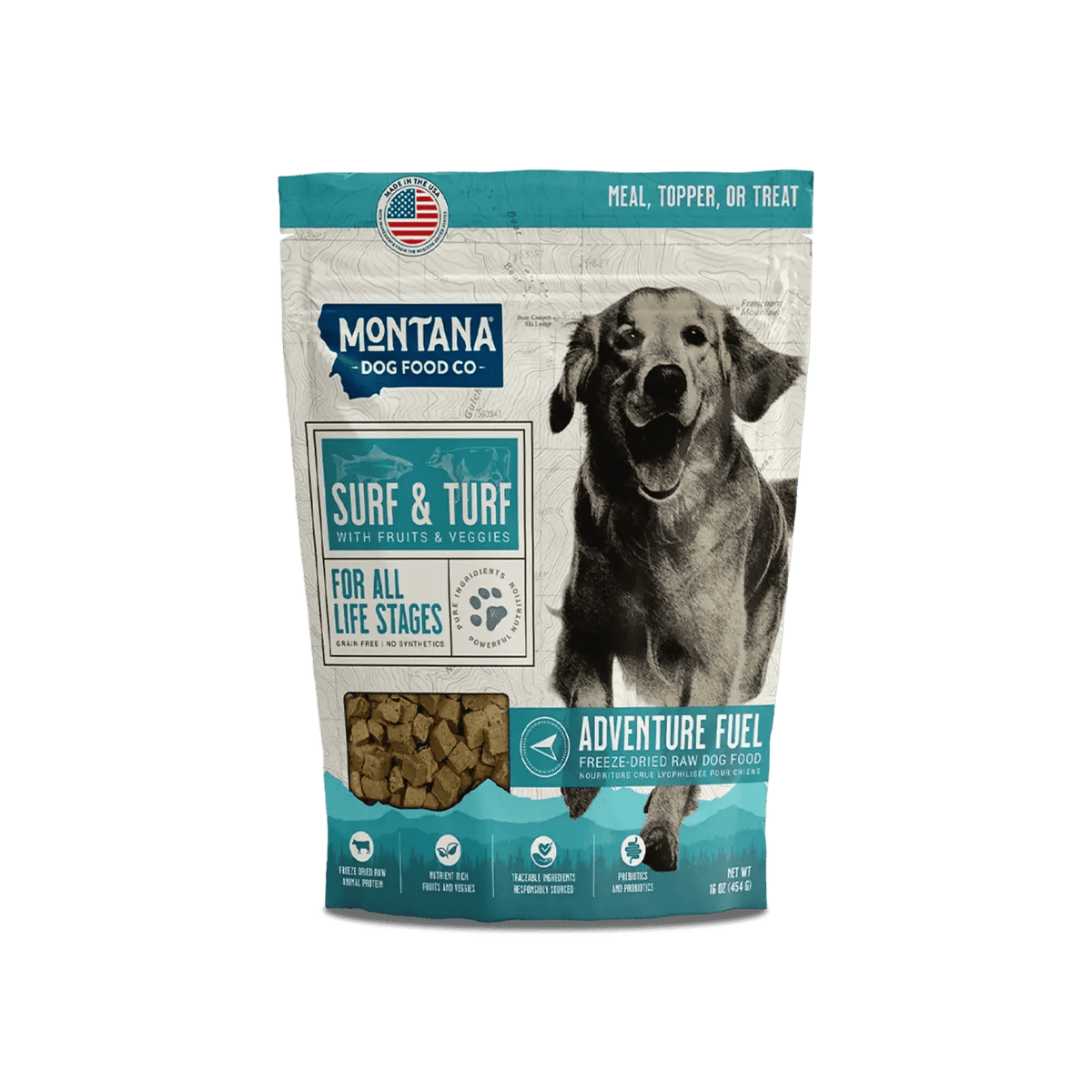 Grain-free Surf & Turf Freeze-dried Raw Adventure Fuel (Dog Food) Montana Dog Food Co