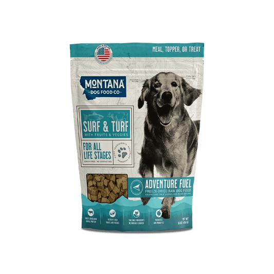 Grain-free Surf & Turf Freeze-dried Raw Adventure Fuel (Dog Food) Montana Dog Food Co