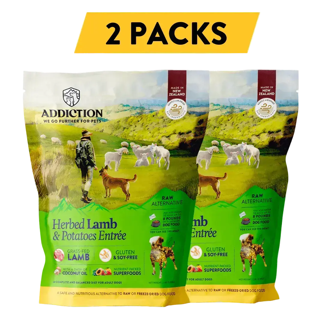 Herbed Lamb & Potatoes Air-Dried Dog Food Addiction Pet Foods USA