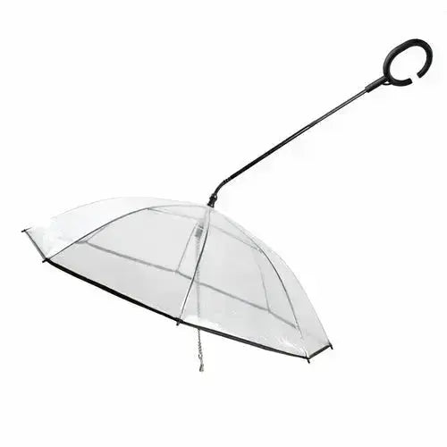 Hot Selling Transparent Pet Supplies Adjustable Pet Umbrella - White - Petcare