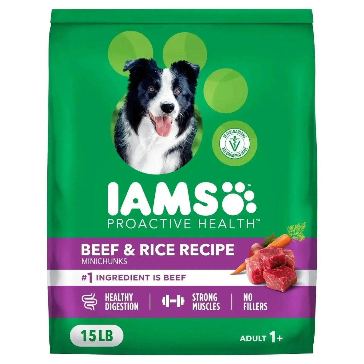 IAMS - Beef & Rice / 15 Pound (Pack of 1) - Dogs