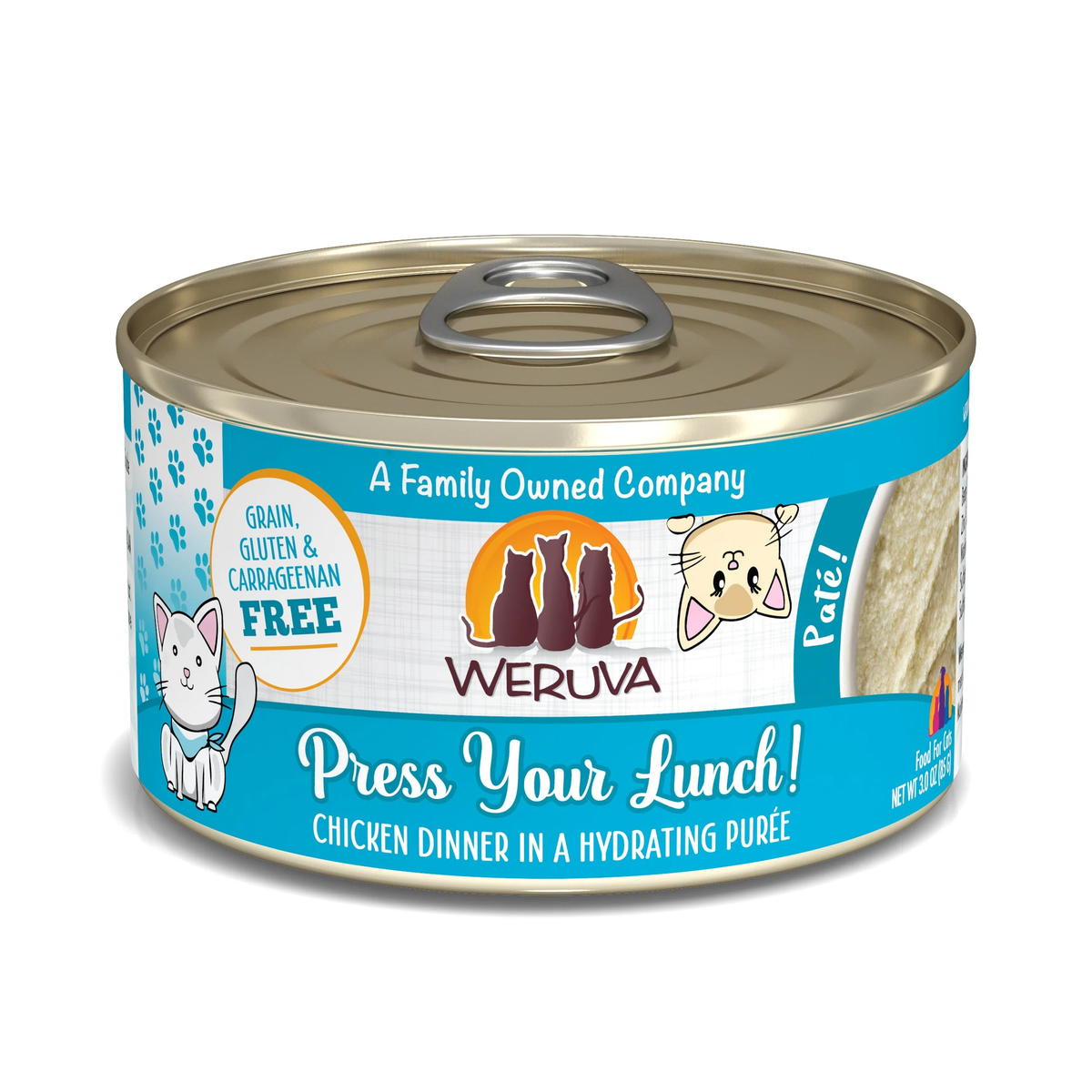 Weruva Adult Press Your Lunch Chicken Pate Cat Food (3oz)
