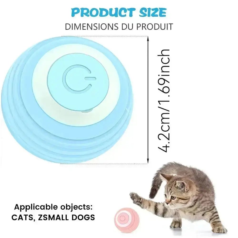 Cat Interactive Ball Electric Automatic Rolling Ball Smart Toys for Cats Smart Cat Toy Rotating Ball Cat Game Accessories