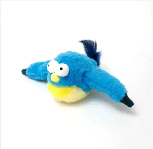 Interactive plush jumping fish toy with sound and motion for pets