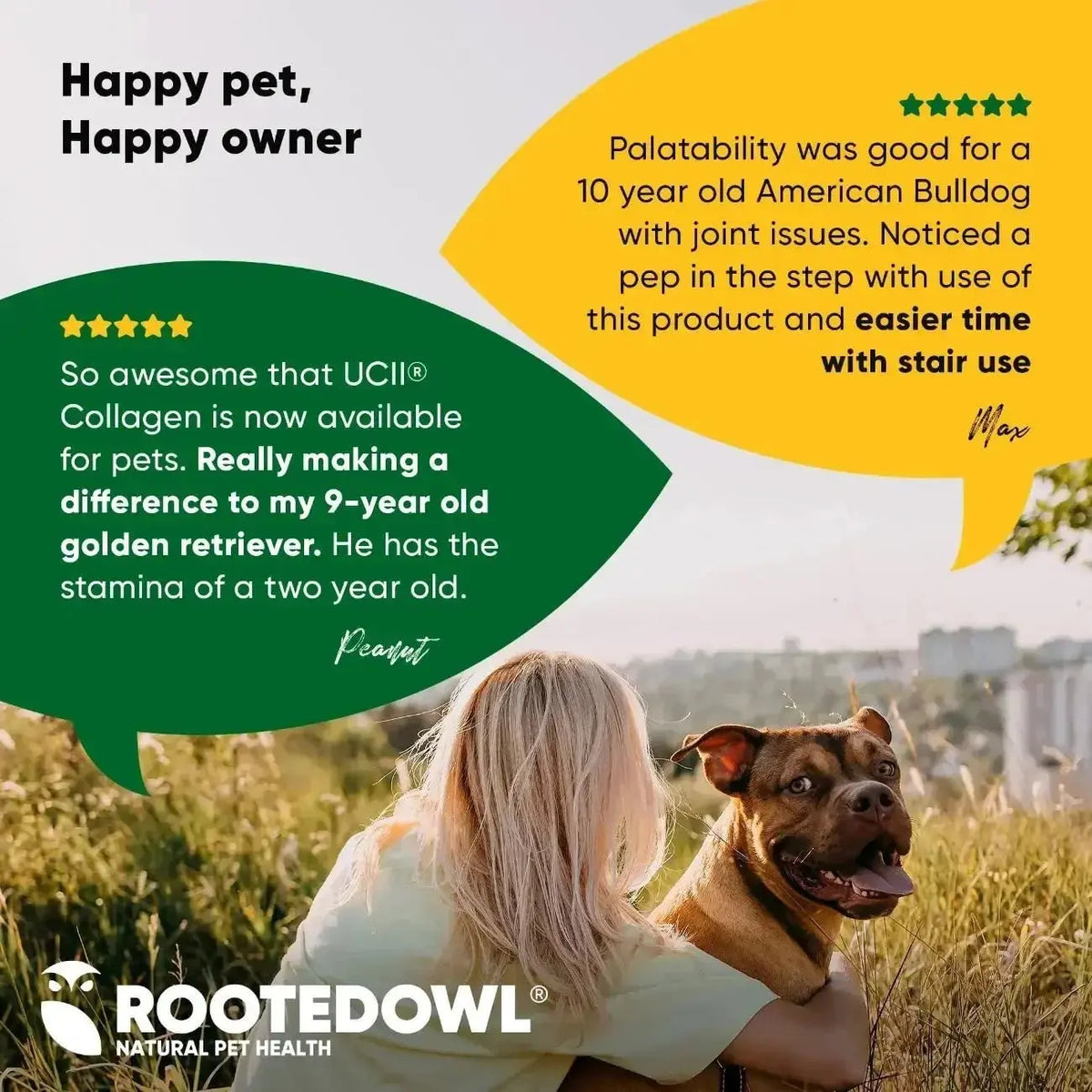 Joint & Muscle Health Rooted Owl Pet Supplements