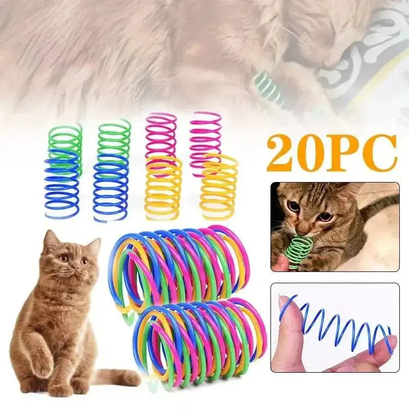 Kitten Coil Spiral Springs Cat Toys Interactive Gauge Cat Spring Toy Colorful Springs Cat Pet Toy Pet Products
