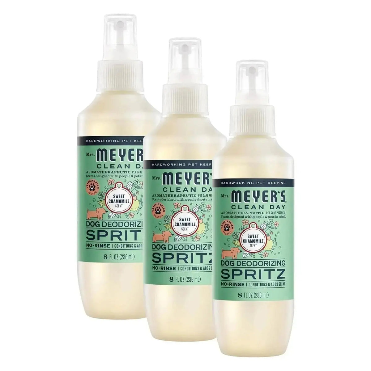 MRS. MEYER’S Clean Day 3 in 1 Dog Shampoo - Sweet Chamomile / 8oz (Pack of 3) - Dogs
