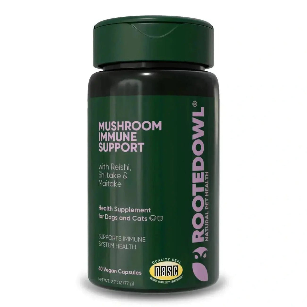 Mushroom Immune Support Rooted Owl Pet Supplements