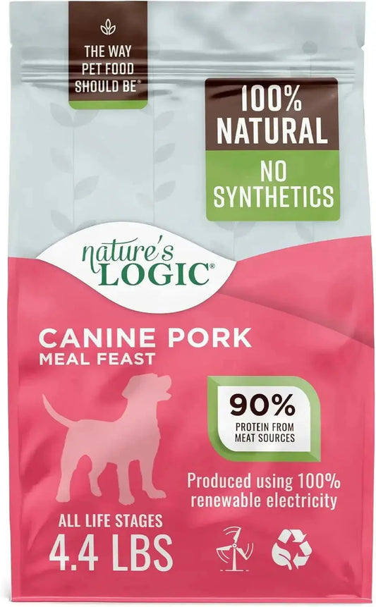 Dry Dog Food - Pork Meal Feast Dry Kibble, 4.4 Lb
