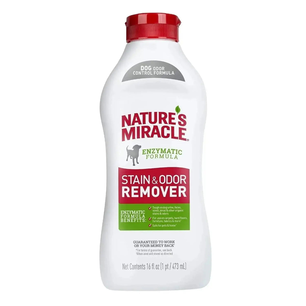 Nature’s Miracle Dog Stain and Odor Remover - 16 Fl Oz (Pack of 1) / Squeeze Pour / Original - Dogs