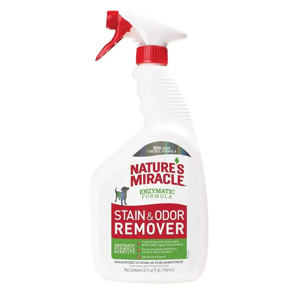 Nature’s Miracle Dog Stain and Odor Remover - 32 Fl Oz (Pack of 1) / Spray / Original (Spray) - Dogs
