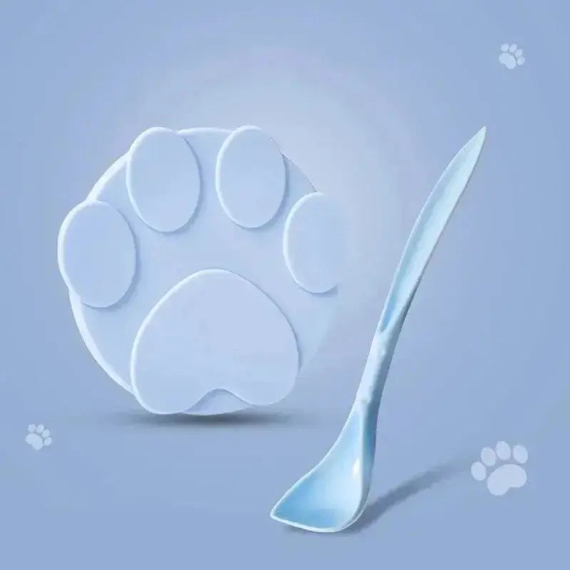 New Portable Silicone Dog Cat Canned Lid 2-in-1Food Sealer Spoon Pet Food Cover Storage Fresh-keeping Lids Bowl Pets