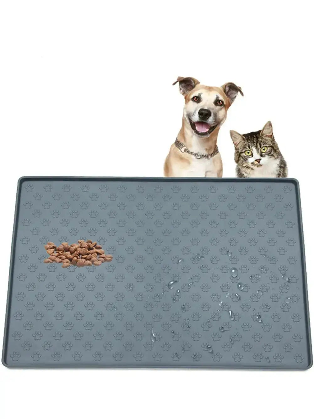 Non-Slip Waterproof Pet Food Mat Silicone Pet Food Drinking Mat - Pets